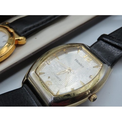 362 - Five Gentlemans Wristwatches including Two Gold Filled Examples