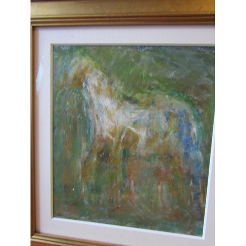 675 - Con Campbell 'Coolmore Summer' Oil on Board Approximately 12 Inches High x 11 Inches Wide Signed