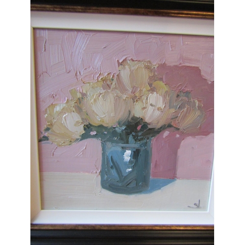 676 - Vivian Mandalia Still Life Oil on Board Approximately 12 Inches High x 12 Inches Wide Signed Lower R... 