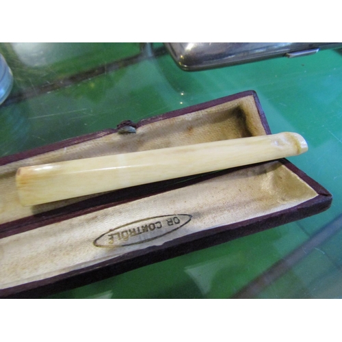 680 - Ladies Art Deco Cigarette Holder and Another Approximately 8 Inches Long Both Original Condition