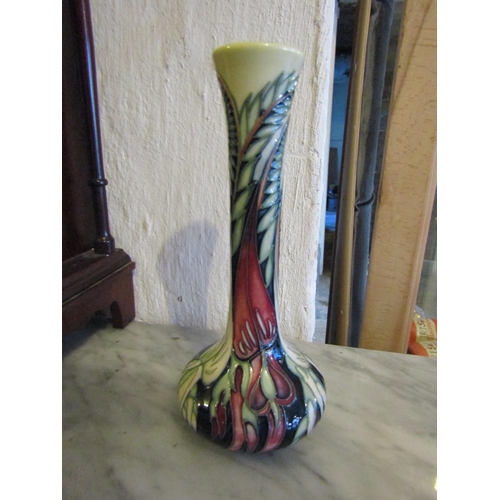 694 - Moorcroft Porcelain Vase Slenderneck Form Approximately 9 Inches High