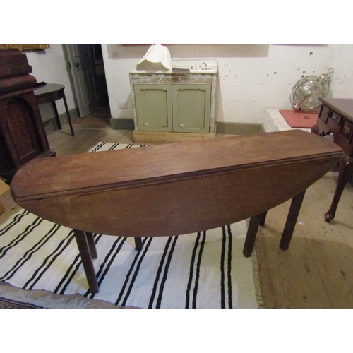 716 - Antique Irish Mahogany Drop Leaf Hunt Table 6ft Long Approximately