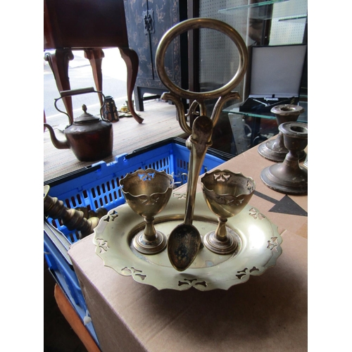 729 - Collection of Various Silver Plate including Flatware Quantity As Photographed