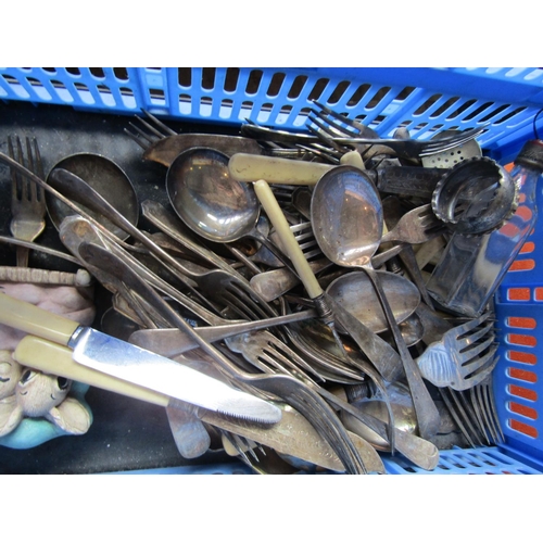 729 - Collection of Various Silver Plate including Flatware Quantity As Photographed