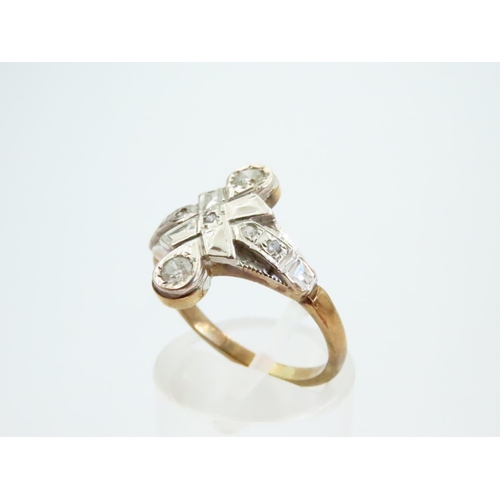 79 - Ladies Diamond Ring Mounted on 9 Carat Gold Ring Size P