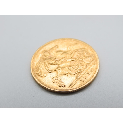 92 - Full Gold Sovereign Dated 1904