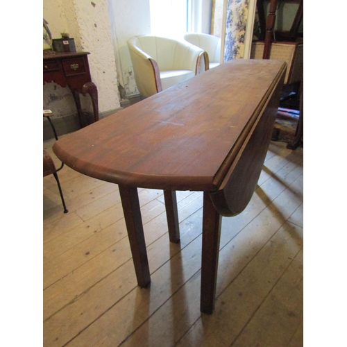 1467 - Irish Georgian Mahogany Drop Leaf Hunt Table 6ftv 2 Inches Long