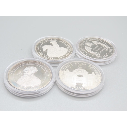 153 - Four Pure Silver Coins Incapsulated