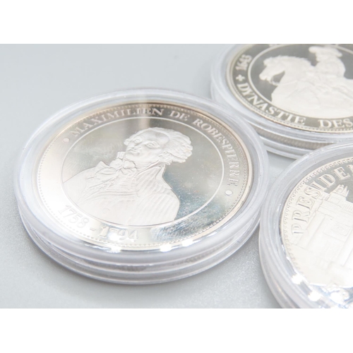 153 - Four Pure Silver Coins Incapsulated