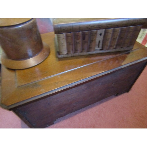 1723 - Mahogany Cased Box with Another and Circular Form Tobacco Jar Three Pieces in Lot