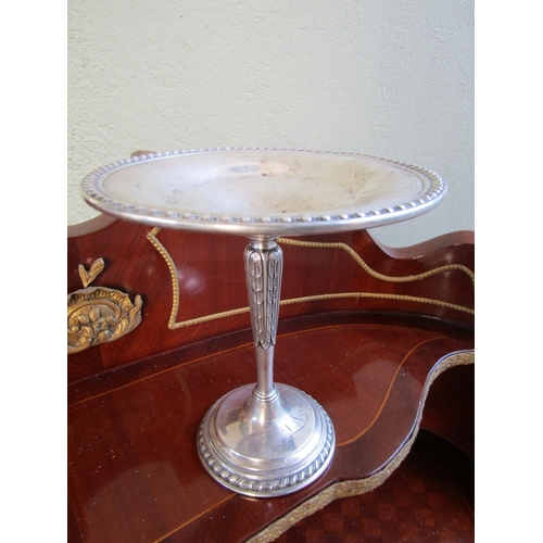 1746 - Silver Pedestal Tasa Attractively Detailed Approximately 8 Inches High x 7 Inches Wide