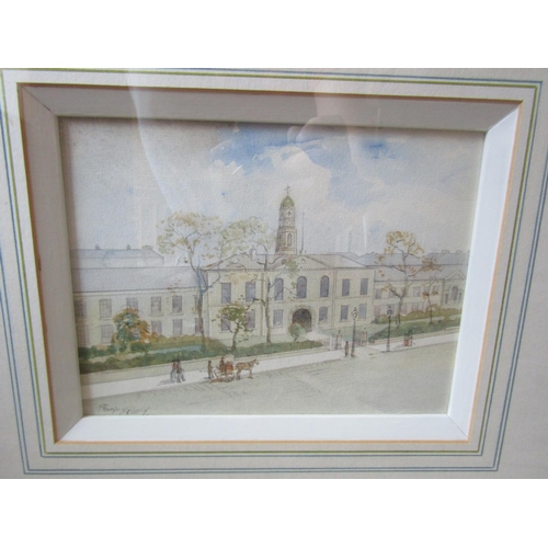 1753 - Frank McKelvey Old Linen Hall Belfast Watercolour Signed Lower Left Approximately 8 Inches High x 9 ... 