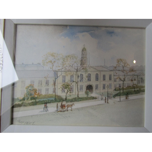 1753 - Frank McKelvey Old Linen Hall Belfast Watercolour Signed Lower Left Approximately 8 Inches High x 9 ... 