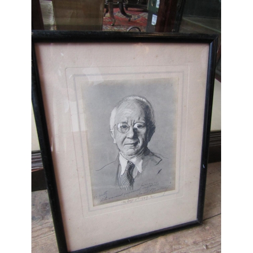 1760 - Sean O'Sullivan RHA Portrait of President Sean T O'Ceallaigh Signed by the President Approximately 1... 