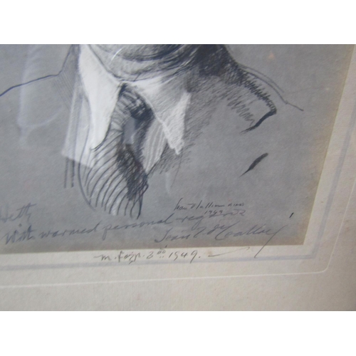 1760 - Sean O'Sullivan RHA Portrait of President Sean T O'Ceallaigh Signed by the President Approximately 1... 