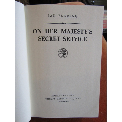 1765 - Ian Fleming James Bond First Edition Published 1965 On Her Majesties Secret Service Original Dust Ja... 