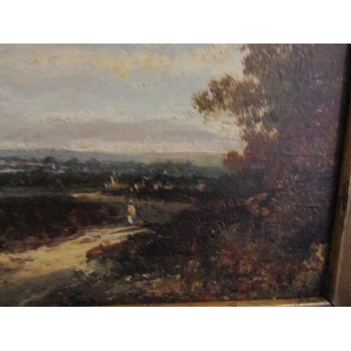 1767 - Victorian School Landscape Norwich School Oil on Canvas Approximately 10 Inches High x 12 Inches Wid... 