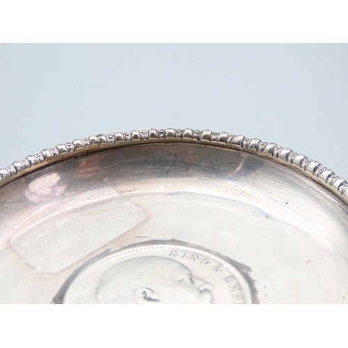 1769 - Silver Pin Dish with Inset Coin Dated 1907