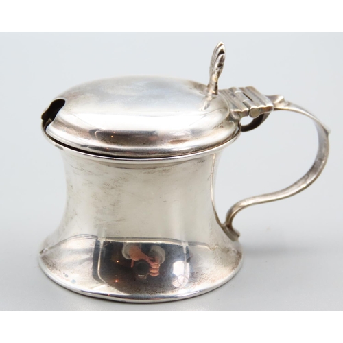 1770 - Silver Condiment Pot with Original Bristol Blue Glass Liner