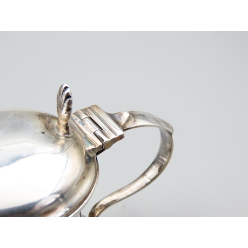 1770 - Silver Condiment Pot with Original Bristol Blue Glass Liner