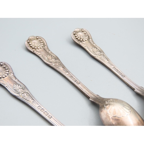 1772 - Three Silver Dessert Spoons Kings Pattern