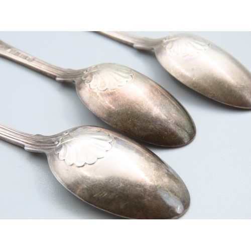 1772 - Three Silver Dessert Spoons Kings Pattern