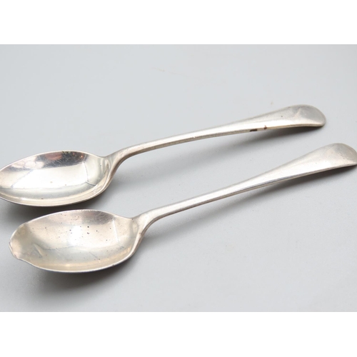 1774 - Pair of Silver Dessert Spoons