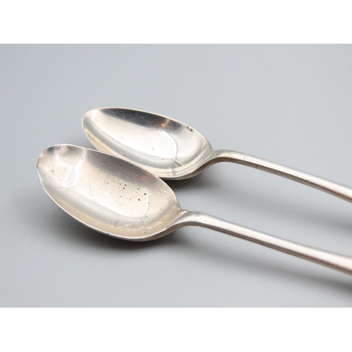 1774 - Pair of Silver Dessert Spoons