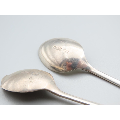 1774 - Pair of Silver Dessert Spoons