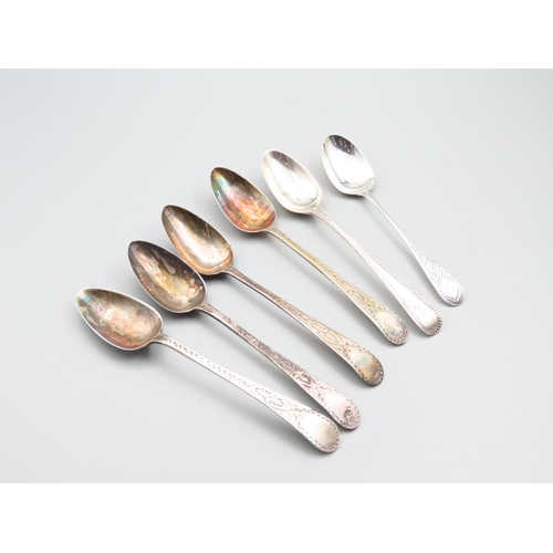 1786 - Six Silver Teaspoons