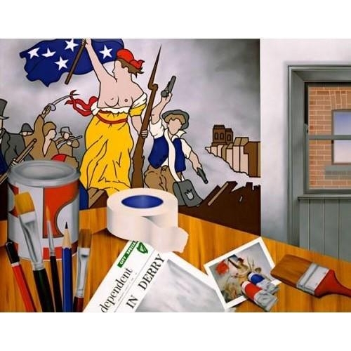 1789 - Robert Ballagh Fine Art Print My Studio 1969 Signed and Numbered by the Artist Approximately 40 Inch... 