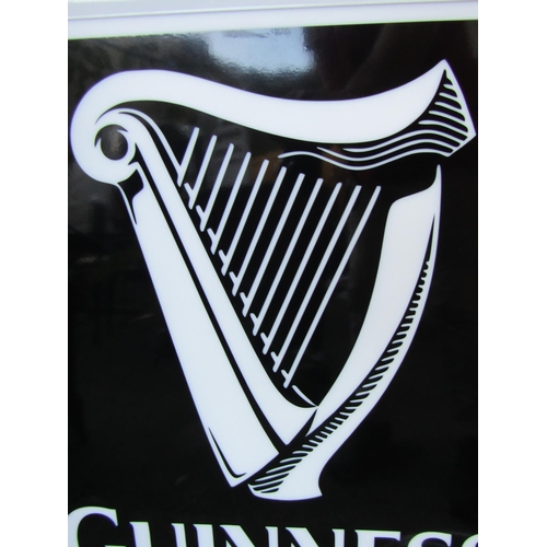 1813 - Guinness Interior Lit Advertisement Sign Approximately 18 Inches Square Working Order