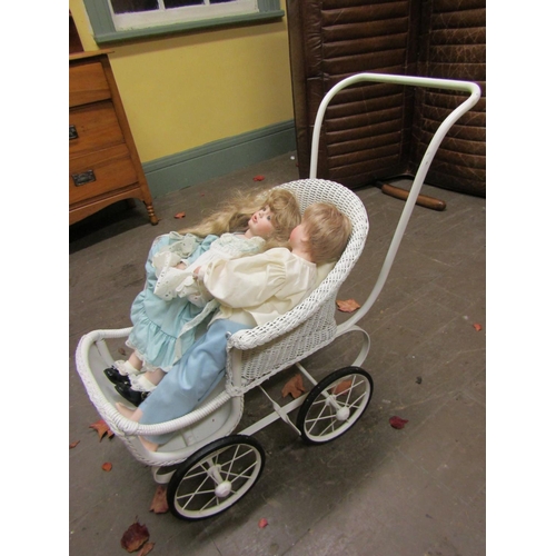 1840 - Edwardian Wickerwork Childs Pram