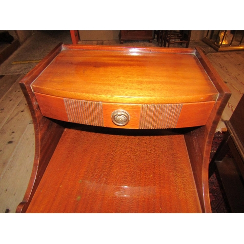 1842 - Pair of Mahogany Bedside Lockers Each Approximately 14 Inches Wide