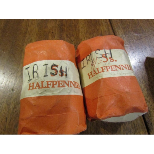 1852 - Two Bags of Irish Half d Coins