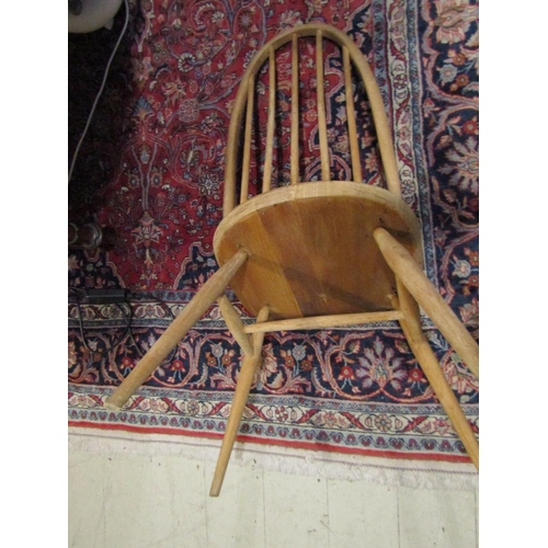 1855 - Set of Three Vintage Hoop Back Chairs Good Construction