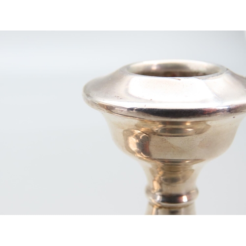 224 - Pair of Silver Neat Form Pedestal Candle Sticks Circular Stepped to Bases Each Approximately 7cm Hig... 