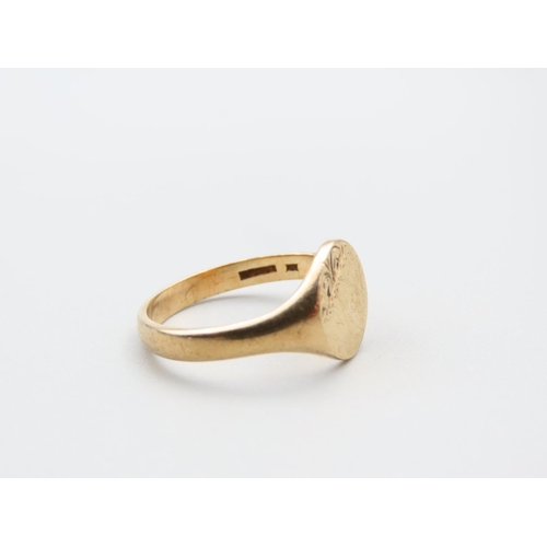 259 - Signet Ring 9 Carat Yellow Gold Ring Size P