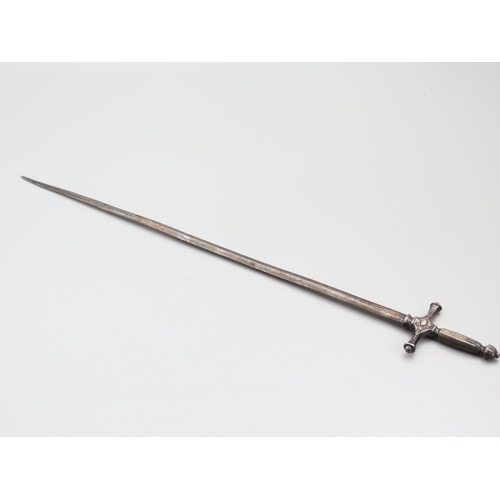 264 - Silver Letter Opener Sword Form 29cm Long