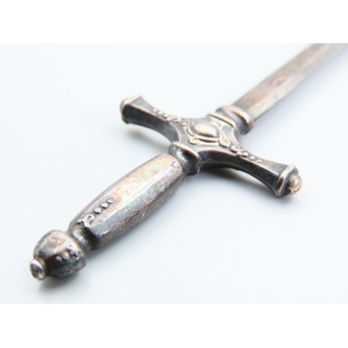 264 - Silver Letter Opener Sword Form 29cm Long