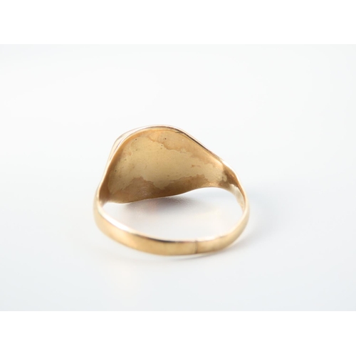 348 - 9 Carat Yellow Gold Gentleman's Signet Ring Size U