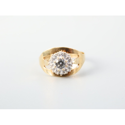 354 - Centre Stone Ring Gemset Mounted on 9 Carat Yellow Gold Band Ring Size N