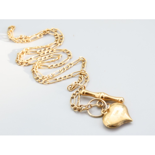 363 - 9 Carat Yellow Gold Motif Clasp T Bar Ladies Bracelet