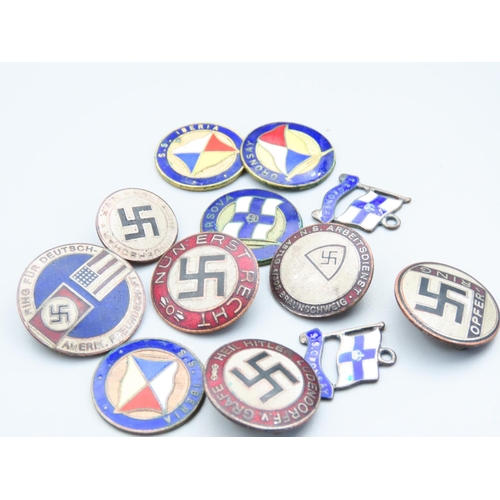 367 - Various German Military Tunic Buttons