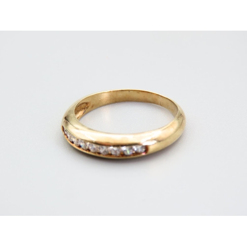 388 - 9 Carat Gemset Ladies Band Ring Size R