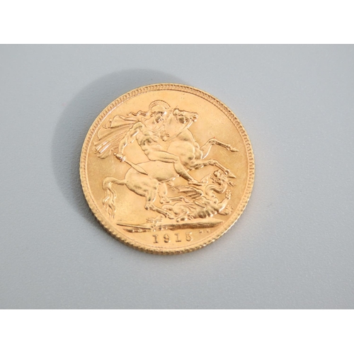 390 - Full Gold Sovereign Dated 1915