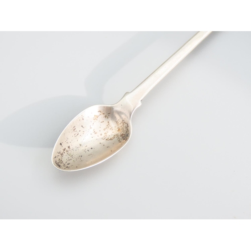 397 - Hong Kong Silver Ice Cream Spoon Fiddle English Pattern 25cm Long