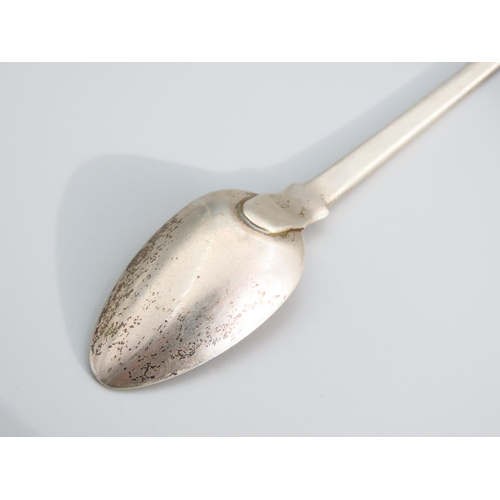 397 - Hong Kong Silver Ice Cream Spoon Fiddle English Pattern 25cm Long