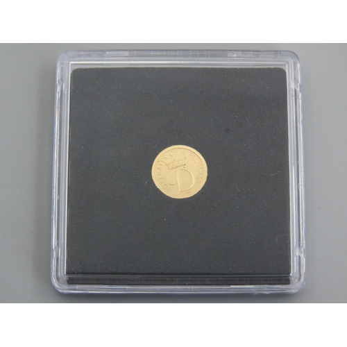 452 - 11 Carat Yellow Gold Commemorative Princess Diana Coin Proof Dated 2015 Encapsulated Mint Condition ... 