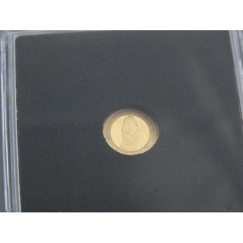 453 - 11 Carat Yellow Gold Commemorative Princess Diana Coin Proof Dated 2015 Encapsulated Mint Condition ... 